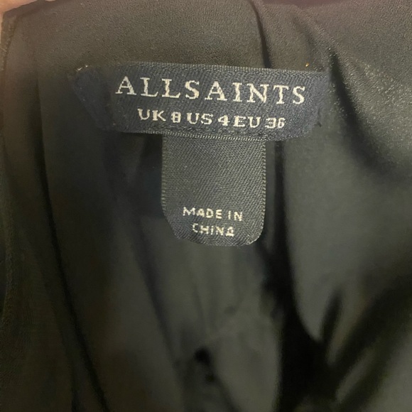 ALLSAINTS
Lace-Trim Azura black Dress classic old money gossip girl 4 - Picture 14 of 16